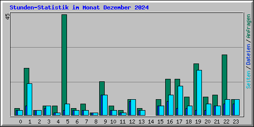 Stunden-Statistik im Monat Dezember 2024