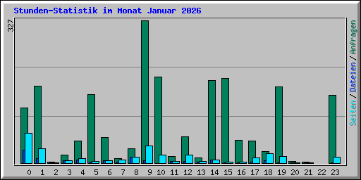 Stunden-Statistik im Monat Januar 2026